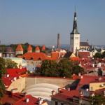 Traditional view over Old Town from Toompea hill